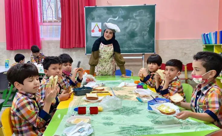 برگزاری مراسم صبحانه سلامت به مناسب هفته ی غذا برای نوآموزان پیش دبستانی